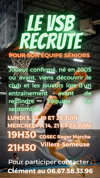 Recrutement Séniors