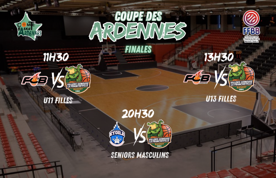 Le VSF Basket en force pour les finales de la Coupe des Ardennes !