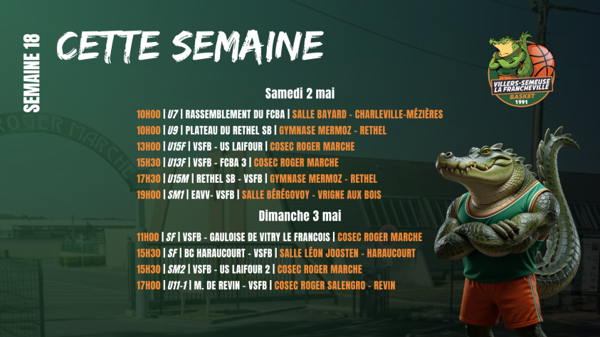 🔥 Un week-end de tous les dangers — le VSF Basket entre en scène !