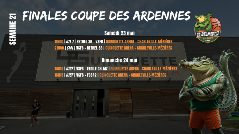 🏆 Un week-end de finales — quatre trophées à aller chercher pour les Crocos !