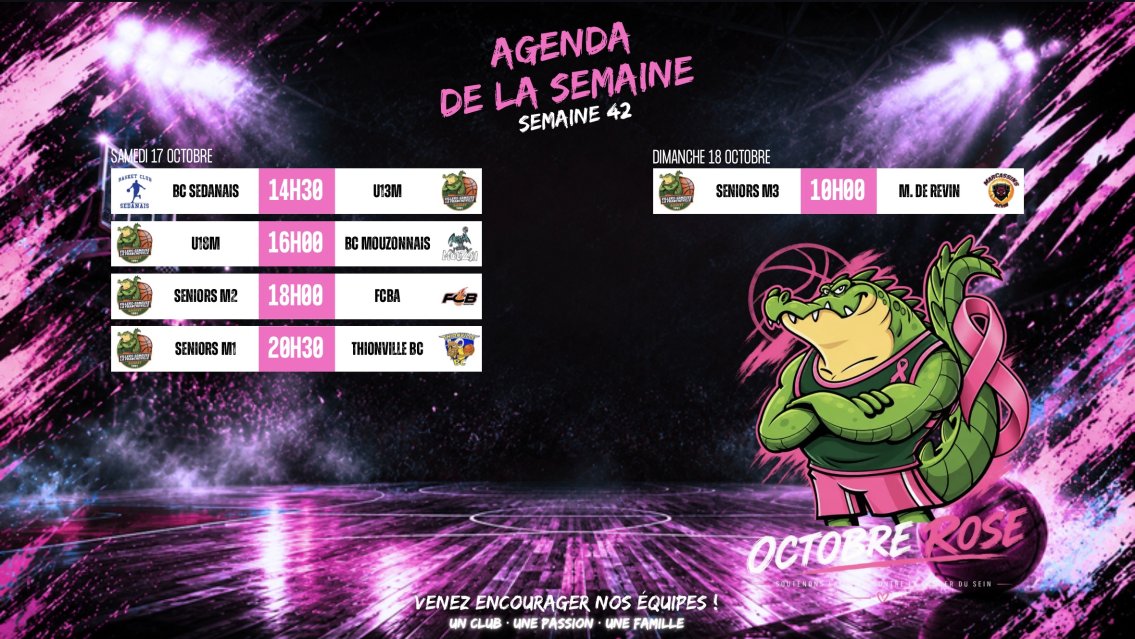 🩷 Semaine 42 — Une soirée Octobre Rose et des Crocos mobilisés pour une belle cause !
