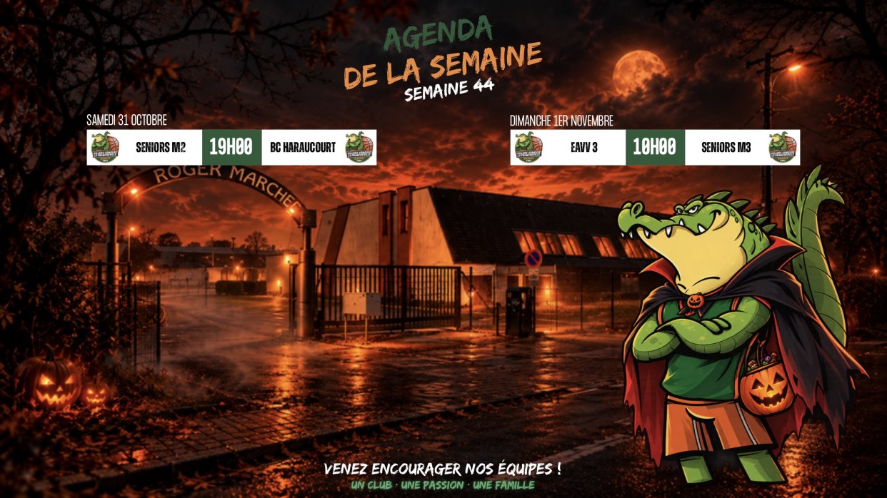 🎃 Semaine 44 — L'Halloween Game s'invite au COSEC, venez déguisés !